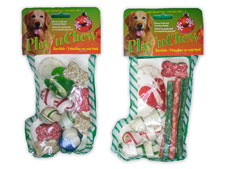 Small Dog Rawhide Christmas Stocking Assortment